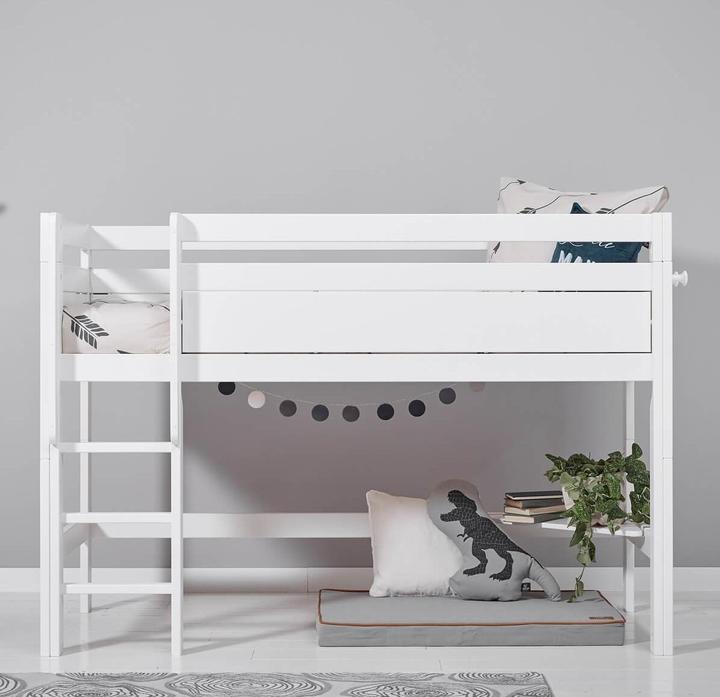 Actual product image Lifetime Kidsrooms Half-height bed Kombi 1 with roll-down base and safety raiser