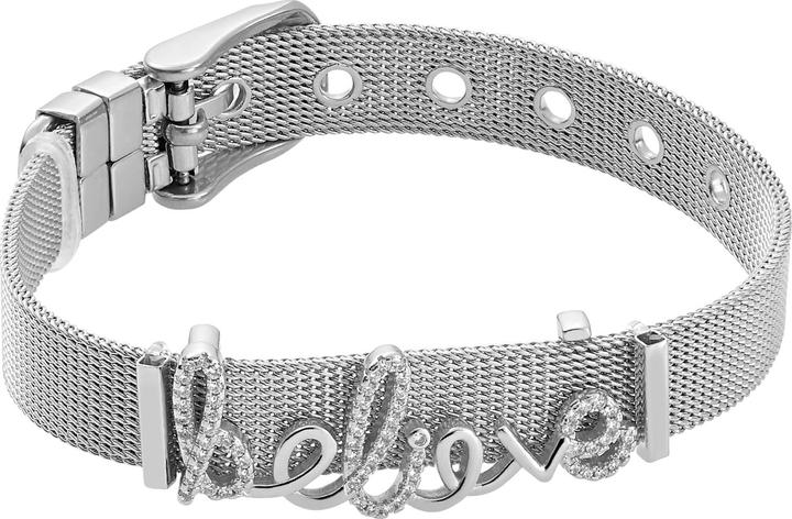 Produktbild Heideman Mesh Armband Believe poliert (100% Edelstahl)