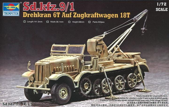Image du produit Trumpeter Grue pivotante 6t sur chariot de traction 18t (Sd.Kfz. 9/1)