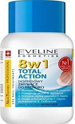 Actual product image Eveline Nail Therapy Total Action 8in1 express nail polish remover 150ml
