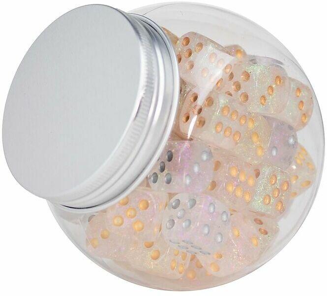 Produktbild Game Company Würfel-Dose 16mm Shimmery / 60 Stk (Deutsch, Französisch, Italienisch, Englisch)