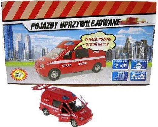 Actual product image Hippo fire service van, light, sound - HKG077