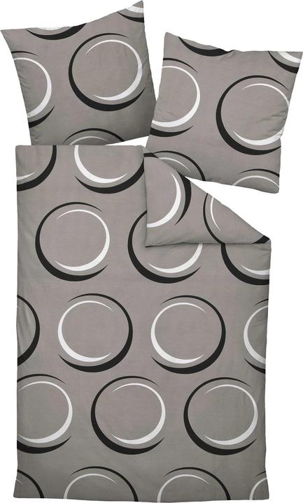 Immagine prodotto Janine Lenzuola di raso Mako J.D. 87065 taupe (Copripiumino, 135x200 cm, 80x80 cm)