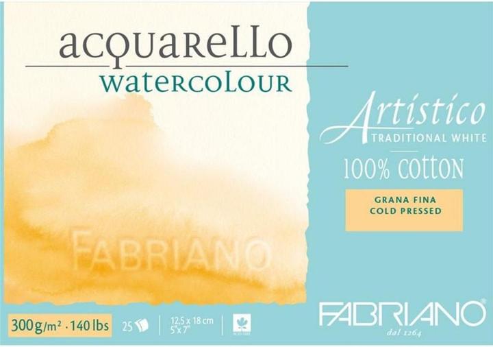 Image du produit Fabriano Bloc d'aquarelle Artistico Trad.White 12.5 x 18 cm (12,5 x 18 cm)