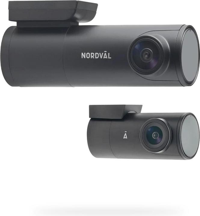 Actual product image Nordval Nordväl DC102-4K 128GB 2CH Dashcam Rear Camera with Wi-Fi, GPS, Parking Mode (Wi-Fi, Night vision, GPS receiver, Built-in microphone, UHD 4K)
