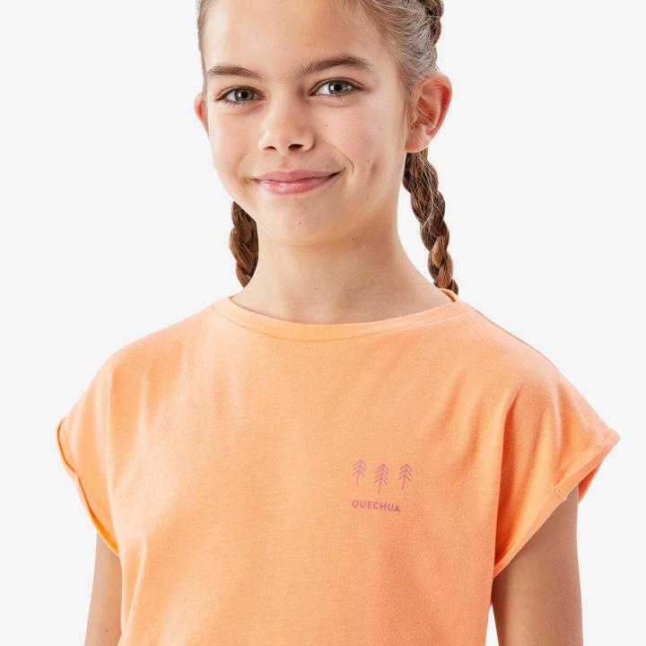 Actual product image Quechua T-Shirt Kinder Grösse 122–170 Wandern - NH100 orange (122, 128, 134, 140, 146, 152, 158, 164, 170, 125 B, 130 B)