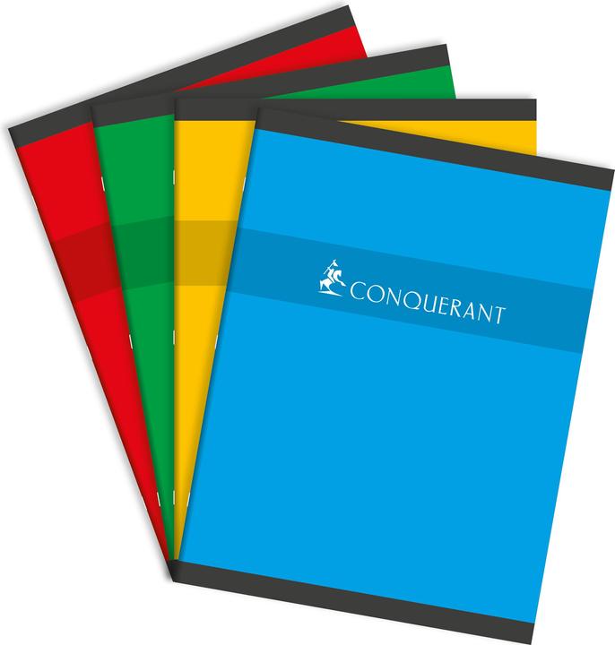 Image du produit Conquerant Cahier SEPT, SEYES, 24 feuilles, 240 x 320 mm (240 x 320 mm, À rayures, Couverture souple)