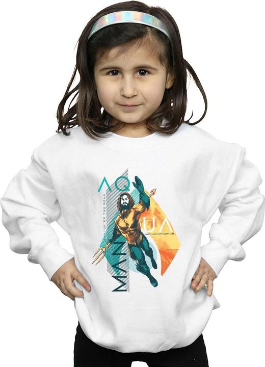 Actual product image Girls Aquaman Tropical Icon Sweatshirt (152, 158)