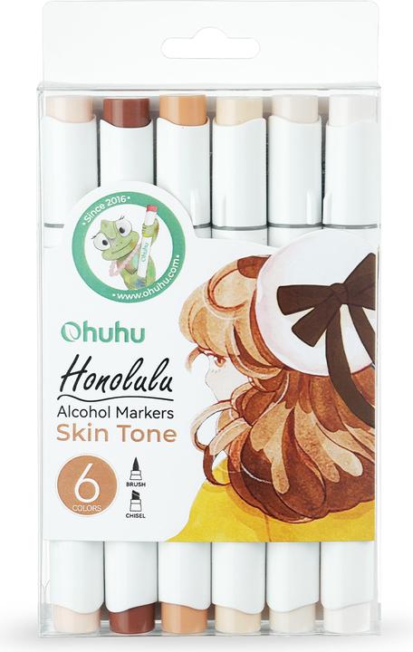 Produktbild Ohuhu Honolulu Kunstmarker (Mehrfarbig, 6 x)