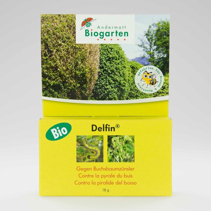 Actual product image Andermatt Biogarten Delfin against boxwood borer (Boxwood borer, Clamps, Cabbage cockroach, Processionary moth, Grape berry moth, Spider Moth, Frost moth, Owl Caterpillars, Weisslings)