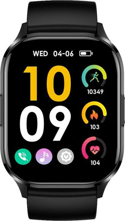 Actual product image Konrow K-Watch (Connected Watch - 2.01" - Built-in Microphone) Black