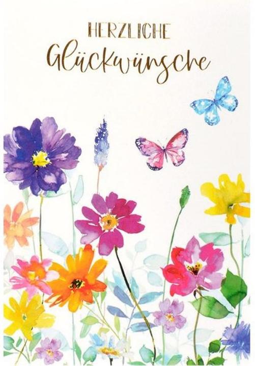 Produktbild ABC Geburtstagskarte Schmetterling B6 (1 Stk.)