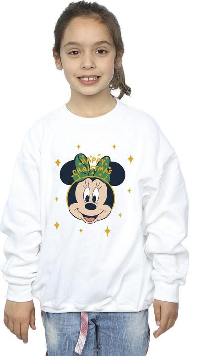 Actual product image Disney Girls Minnie Mouse Happy Christmas Sweatshirt (152, 158)