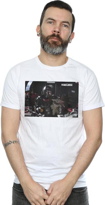 Actual product image Star Wars Mens The Mandalorian Mando And Co-Pilot T-Shirt (XL)