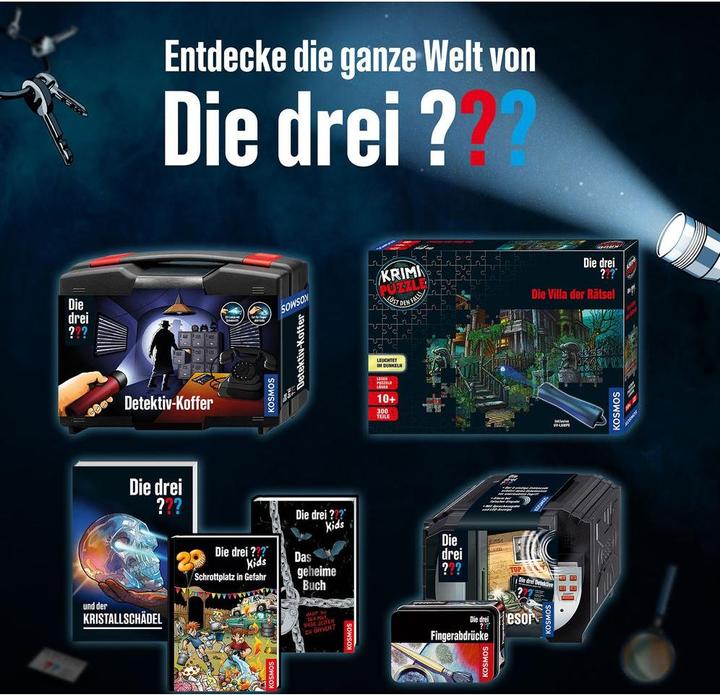 Actual product image Kosmos Detective Game The Three??? Metal Seekers