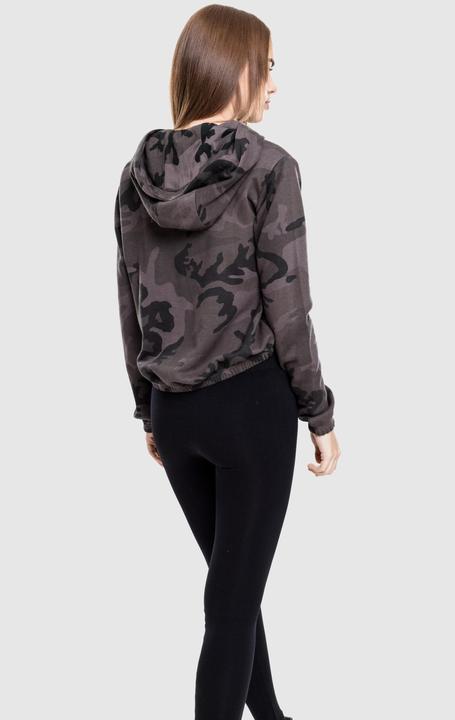 Actual product image Urban Classics Ladies Camo Cropped Hoody (XS)