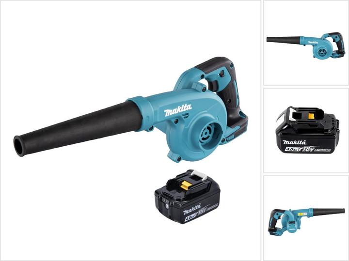 Immagine prodotto Makita DUB 185 M1 Soffiatore a batteria 18 V + 1x batteria 4,0 Ah - senza caricabatterie (Batteria ricaricabile, Soffiafoglie)