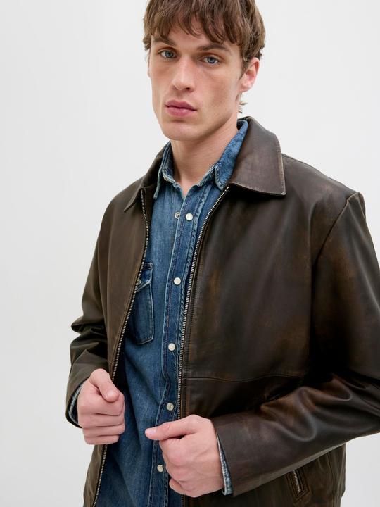 Produktbild Jack & Jones Lederjacke Lederjacke (L)