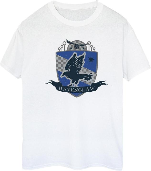 Actual product image Womens/Ladies Ravenclaw Chest Badge Cotton Boyfriend T-Shirt (S)