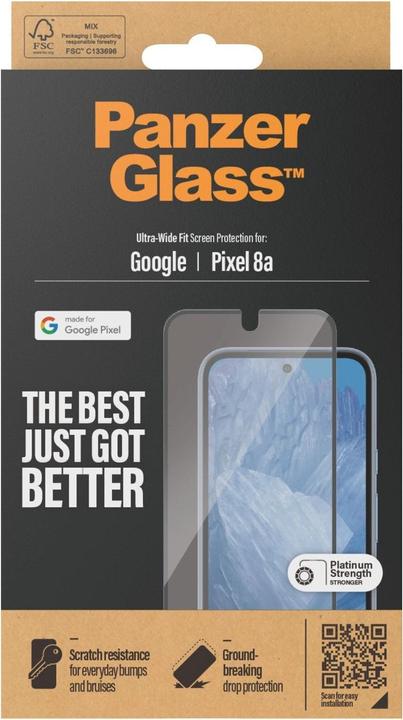 Produktbild PanzerGlass Ultra-Wide Fit (1 Stück, Google Pixel 8a)