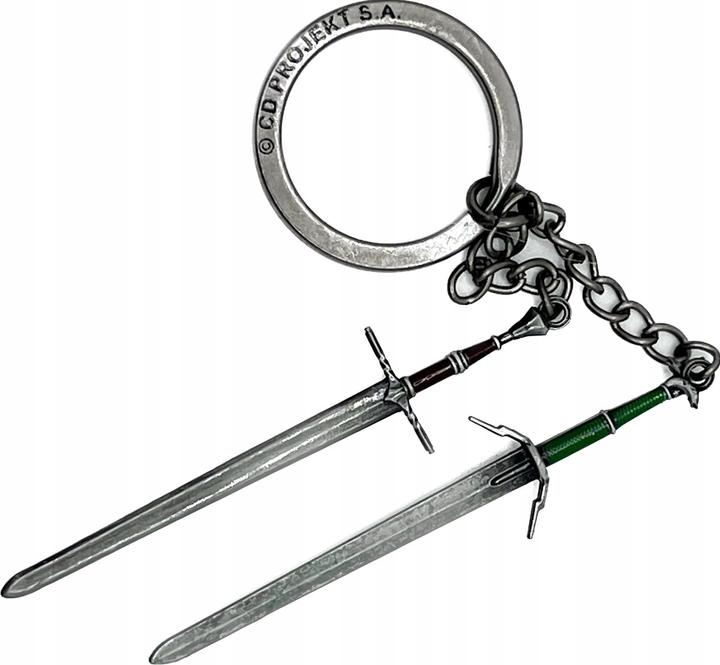 Good Loot The Witcher 3 Geralt Two Swords Keychain