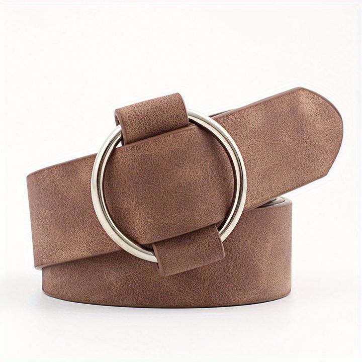 Immagine prodotto Only-Bags.Store 1 Stück. Gürtel ohne Nadel Runde Schnalle Casual Gürtel, Jugend-Mode, breite Taille Gürtel