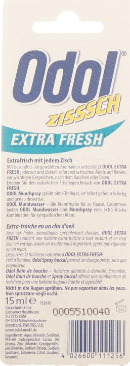Actual product image Odol Mouth spray Extra Fresh (15 ml, Mouth spray)