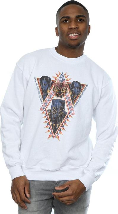 Image du produit Mens Black Panther Tribal Heads Cotton Sweatshirt (L)