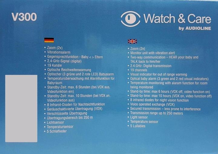 Actual product image Audioline Watch + Care V 300 (Video & Audio, 250 m)