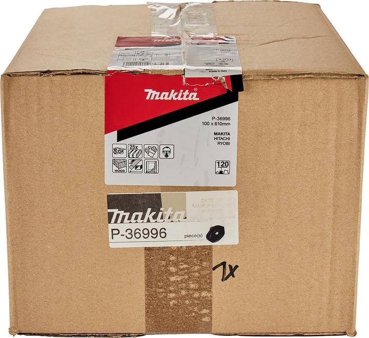 Immagine prodotto Makita 25 Pack levigatura nastro 100x610mm legno / metallo grana 120 (120)