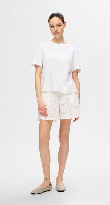 Actual product image Selected Femme Broderie Anglaise Shorts (40)