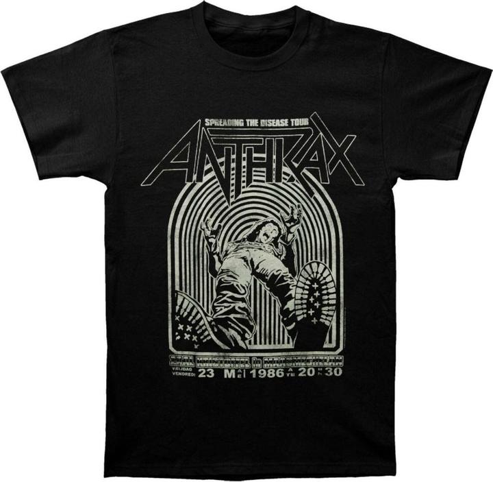 Actual product image Anthrax Unisex Adult Spreading The Disease Cotton T-Shirt (XL)