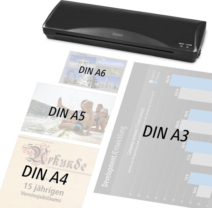 Actual product image Hama Laminator Home & Office DIN A3/250 (80 - 125 µm, A4, A5, A3, A6)