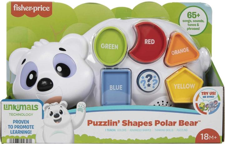 Actual product image Fisher-Price BlinkiLinkis shapes polar bear, toddler toy, german edition (German)