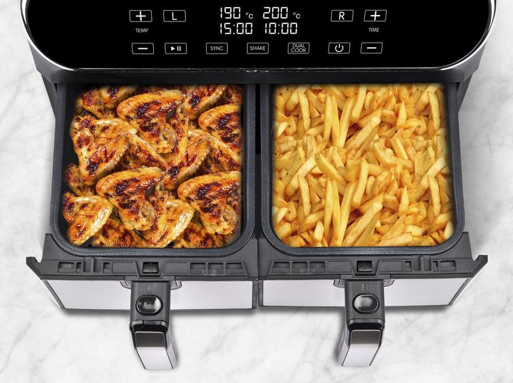 Produktbild G3 Ferrari 2x4l G3Ferrari G10150 doppelte fettfreie Friteuse
