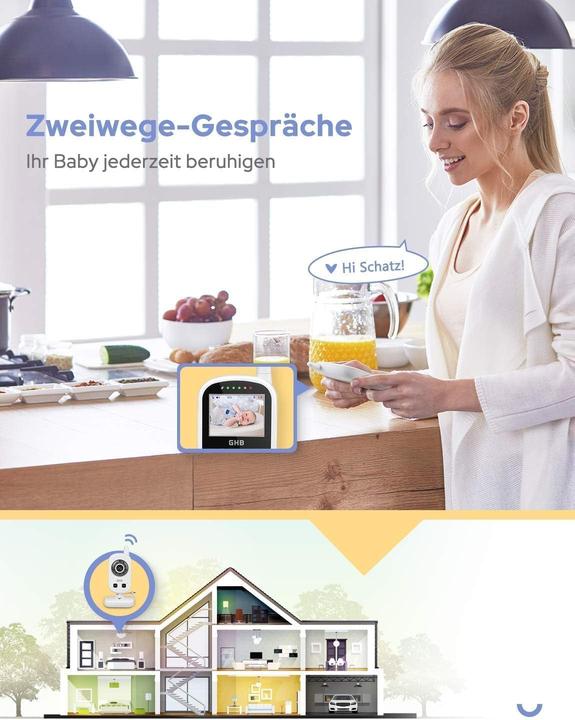 Produktbild GHB Babyphone mit Kamera und ECO-Modus (Babyphone mit Kamera)