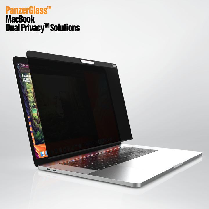 Produktbild PanzerGlass MacBook Pro Displayschutz + DualPrivacy magnetisch (15.40", 16 : 10)
