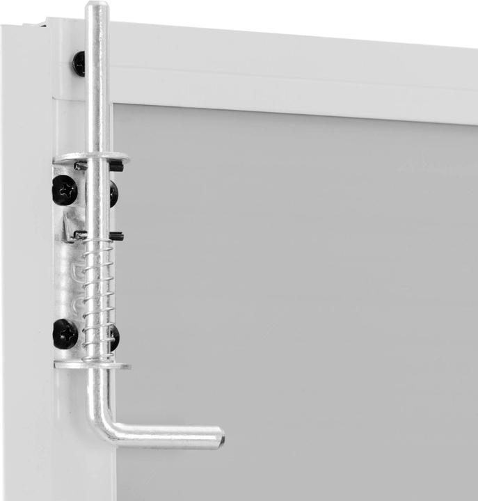 Produktbild Uniprodo Geräteschuppen Kunststoff Gartenschrank Gartenschuppen Lichtfenster grosse Tür