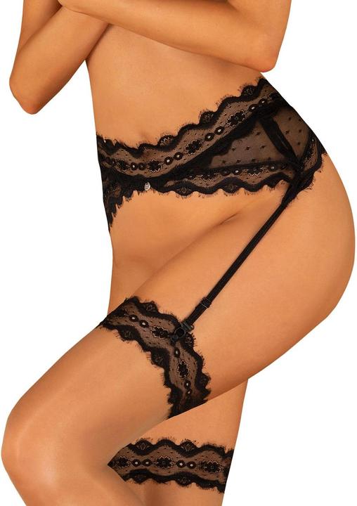 Produktbild Obsessive Suspenderbelt Marrbel - black (L, XL)