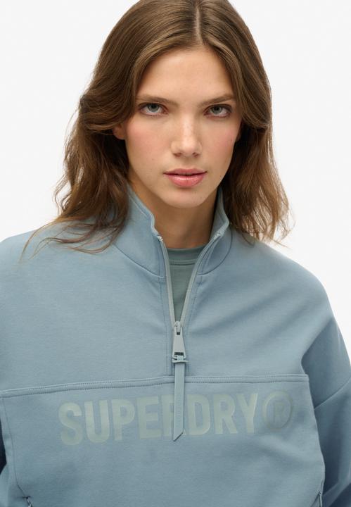 Image du produit Superdry Sweat décontracté à col zippé et logo Active Tech (XS)