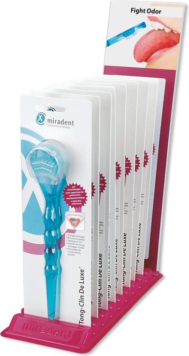 Produktbild Miradent Tong-Clin De Luxe blau Zungenreiniger (Zungenschaber, 1 x)