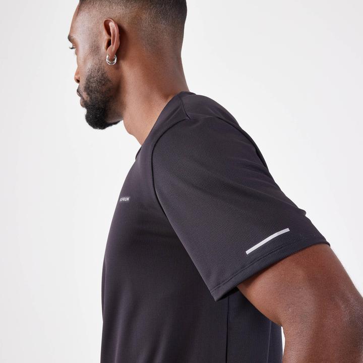 Produktbild Kiprun Laufshirt kurzarm Herren atmungsaktiv - Run 500 Dry schwarz (XXL)