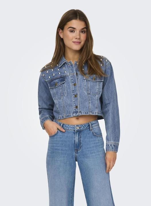 Actual product image Only Fly-away collar jacket denim jacket (M)