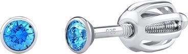 Actual product image Silvego Silver stud earrings with Swarovski Zirconia 2.5 mm SILVEGOB706025LB