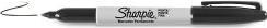Actual product image Sharpie Feiner Permanentmarker (Black, 1 mm, 1 x)