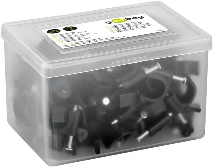 Produktbild Goobay Kabelschelle 12 mm, schwarz