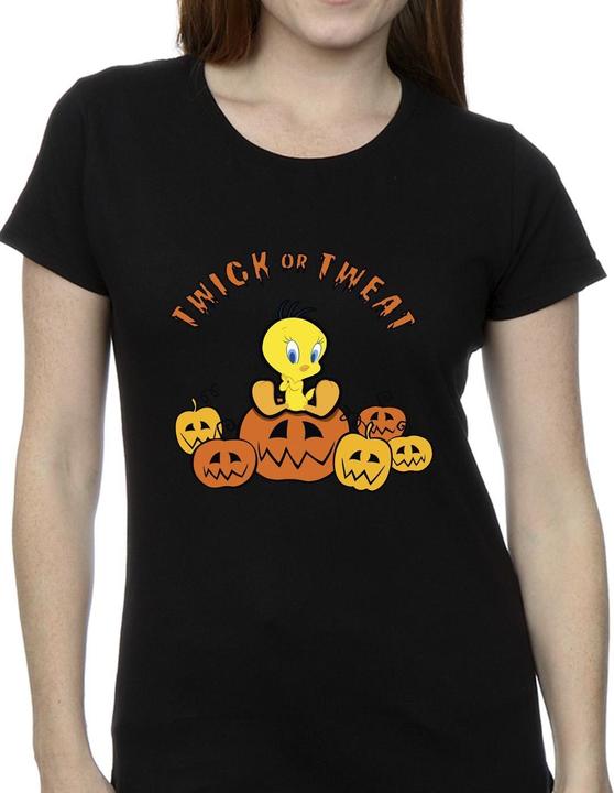 Actual product image Looney Tunes Womens/Ladies Twick Or Tweat Cotton T-Shirt (XL)