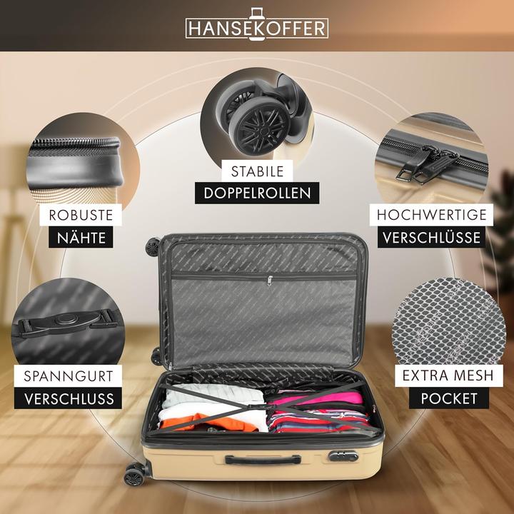 Produktbild Hansekoffer Hartschalenkoffer mit Teleskopgriff (70 l, L (90 - 115l))