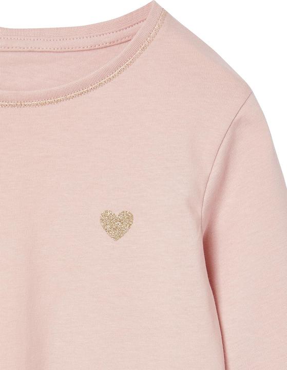 Produktbild Vertbaudet Mädchen Shirt mit Glitzerherz und Recycling-Baumwolle BASIC (116)