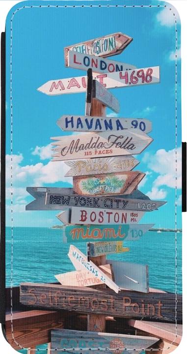 Image du produit PhoneLook Coque Wallet noir Cool Cities Directions (Apple iPhone 14 Pro Max)